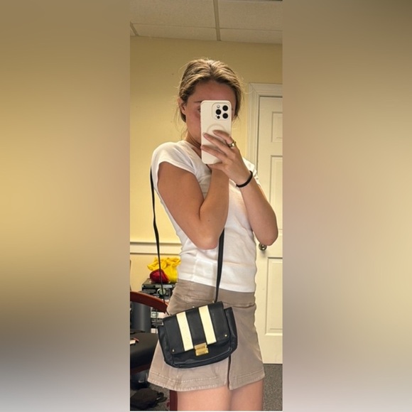 Handbags - Black and Cream Women's Bag